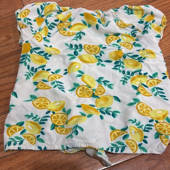 Wonder Nation Lemons cute size small girls blouse that fully buttons and ties - Picture 5 of 5